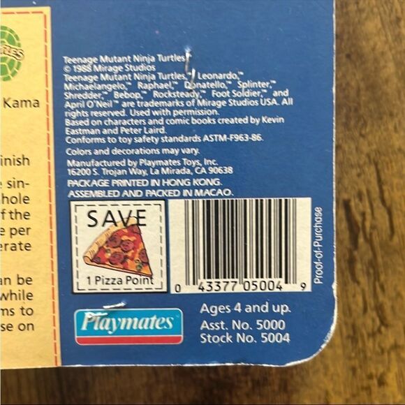 1988 Teenage Mutant Ninja Turtles Action Figure - Vintage Green - Picture 5 of 6